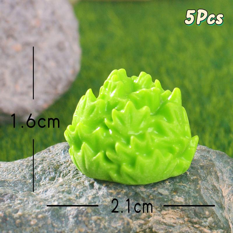 

5 шт. Имитация травы, украшение для растений, креативное миниатюрное украшение для аквариума, садовые ландшафтные украшения
