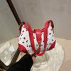 Niche Design Sense Cute Cherry Print Bag Women's 2025 New Large-capacity Versatile Ins Shoulder Bag