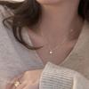 Single Diamond Necklace, Women's Collar Chain, Light Luxury, Niche Design, Gentle Temperament, Simple and Versatile.