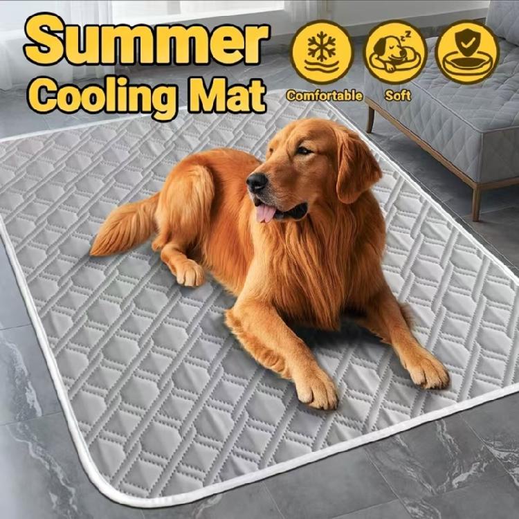 Cooling Pet Mat Breathable Washable Summers Pad Cats Cats Auto Cool Blanket for Crates and Bed Sleeps