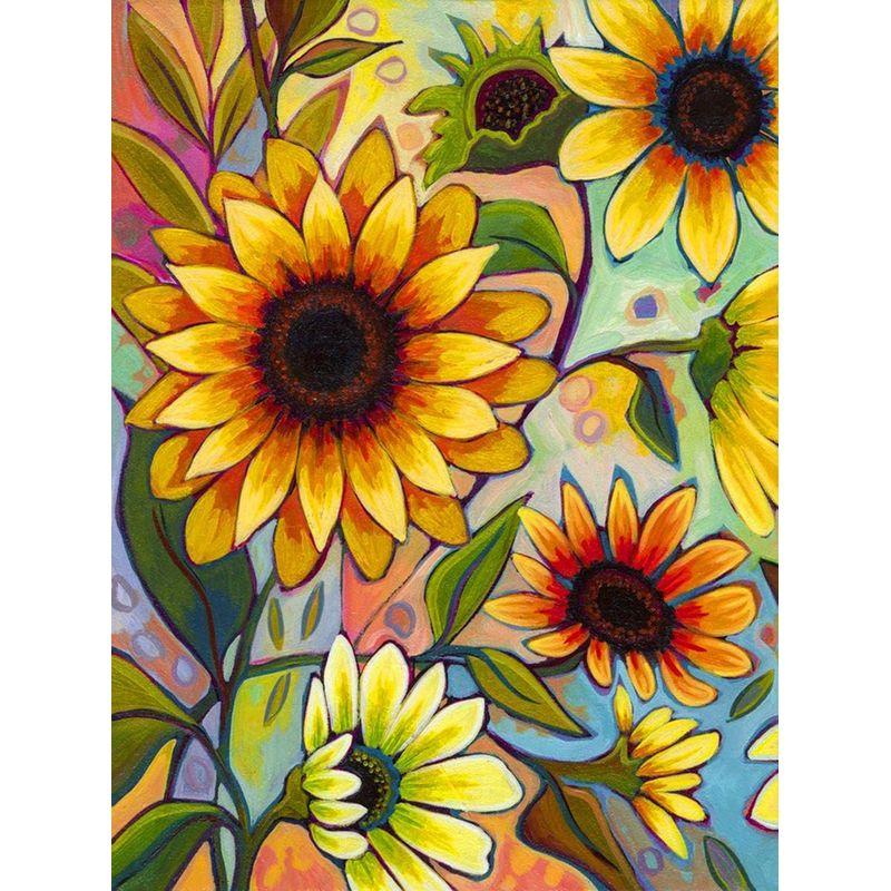 5D DIY Diamond Art Painting Flower DIY Diamond Embroidery Cross Stitch Sunflower Pictures Of Rhinestones Mosaic Home D