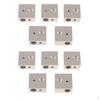 10Piece Aluminum Heater Block for 3D Printer Extruder End 20x20x10mm MK8