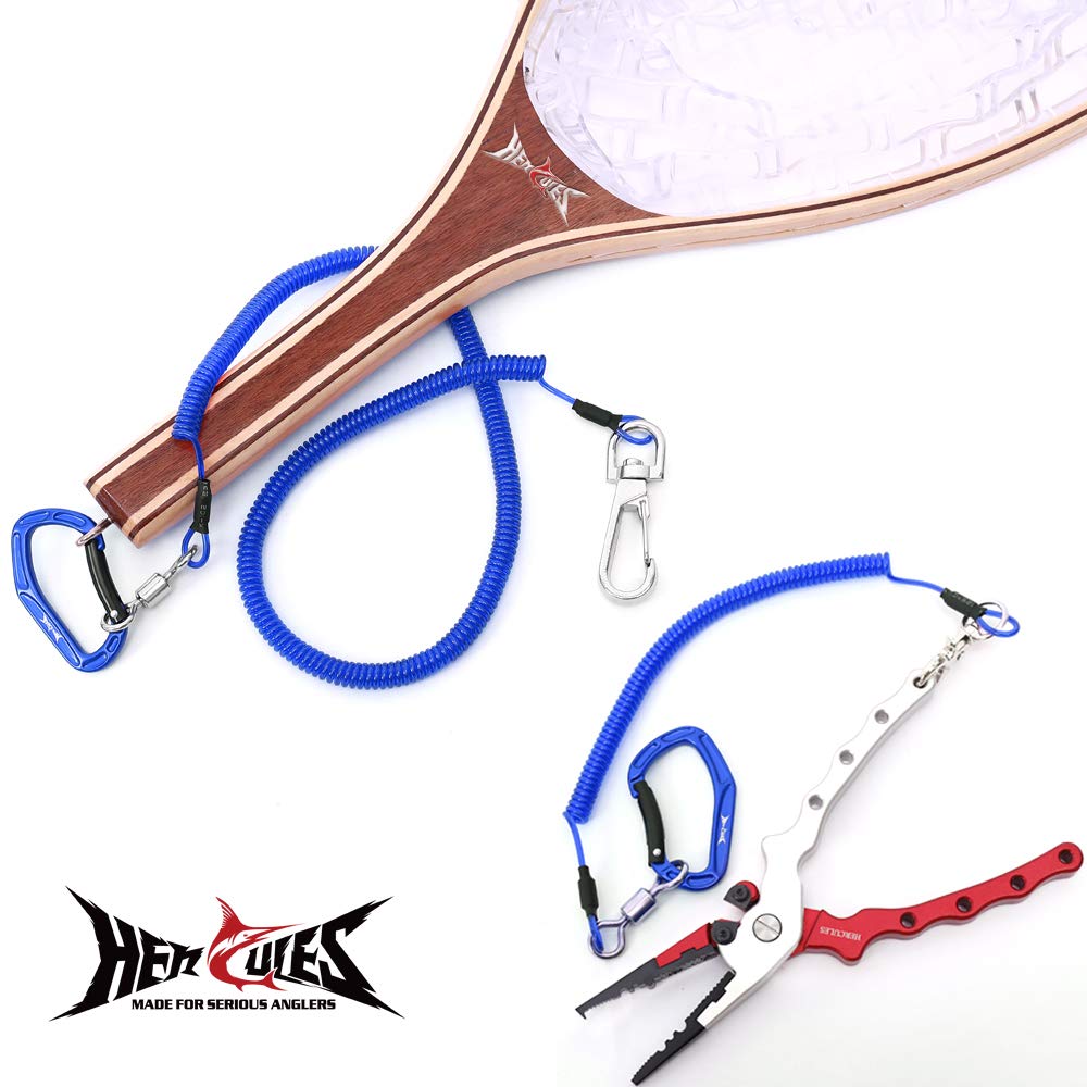 HERCULES Spiral Cord Curl Cord with Wire Maximum Extension Load Capacity 27kg Fishing Fishing Rod Rod Band Spiral Wire Cord No Rust Elastic Cord