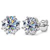 Joycejelly  Real 2 Carat D Color Moissanite Stud Earrings For Women Top Quality 100% 925 Sterling Silver Wedding Jewelry Gift