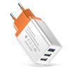 2A 3-Port USB Charger: EU/US Standard Travel Phone & Tablet Charger