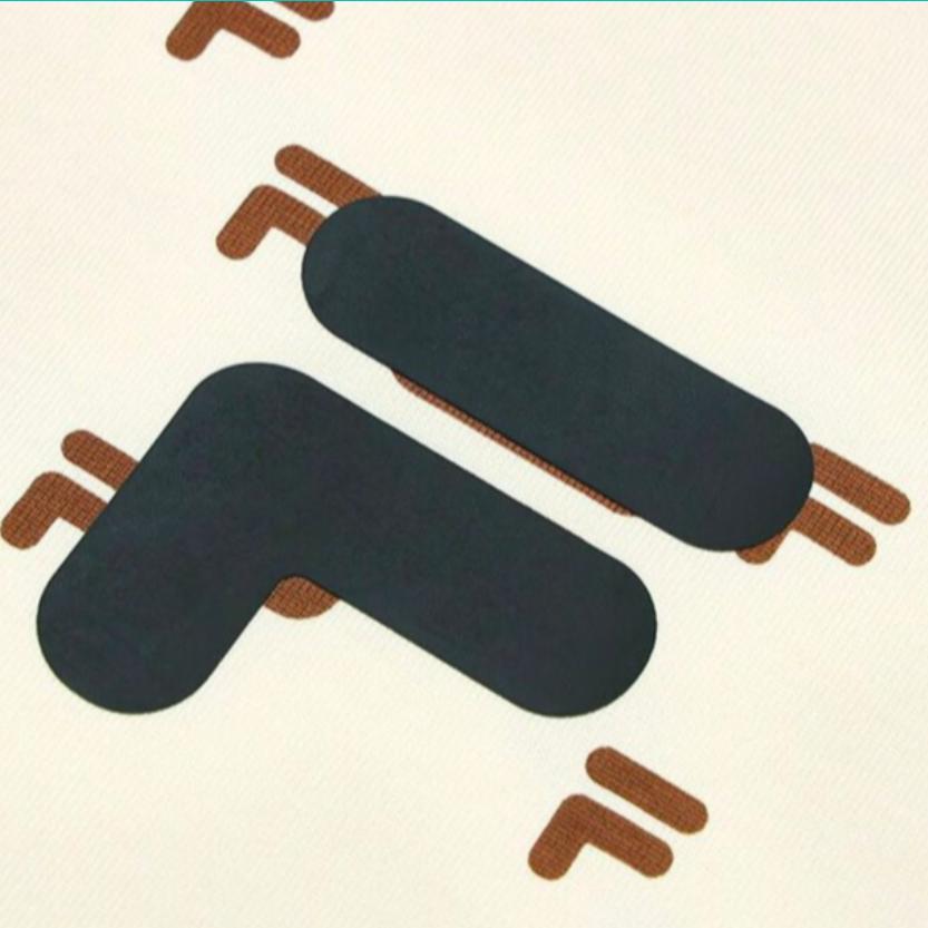 Fila All Over Print Letter Round Neck Pullover Short Sleeve T-Shirt Unisex T-Shirt Antique-White T11U326101F-IV