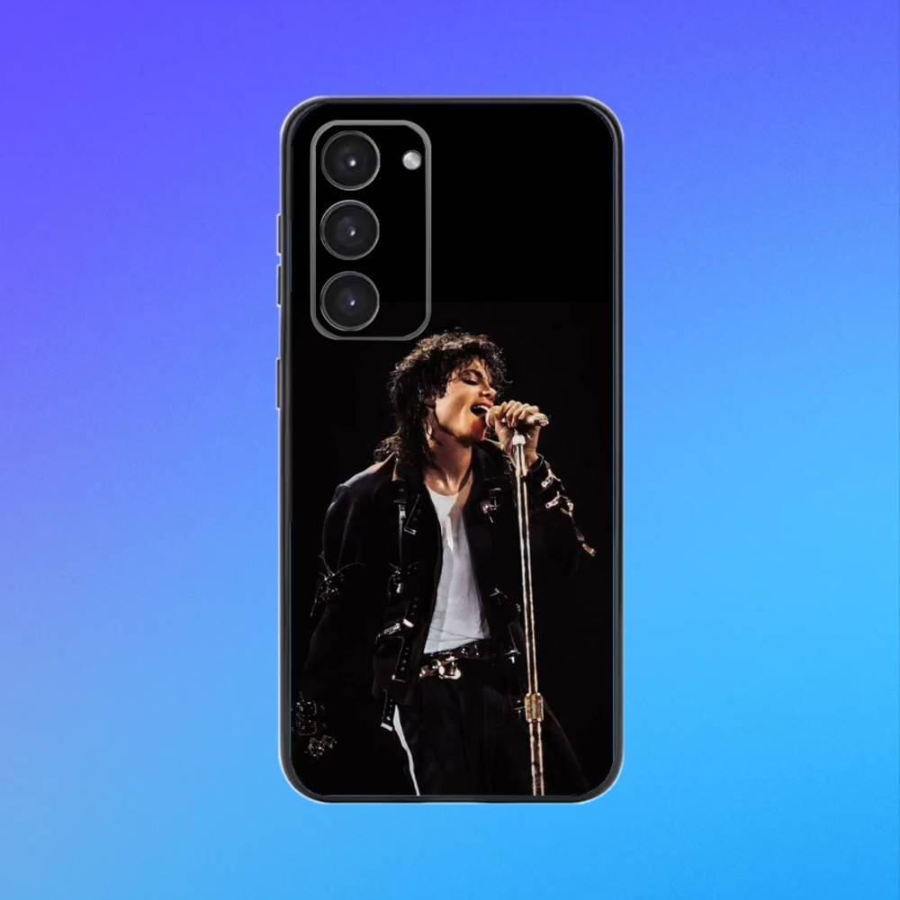 M-Michael J-Jackson Phone Case For Samsung A73,A72,A71,A70,A53,A52,A51 Black Soft Case