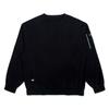 SPORTS ILLUSTRATED Woven Hybrid Long Sleeve Round T-Shirt (Black)