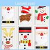 Delightful Christmas Nonwoven Fabric Door Decorations Featuring Cute Santa And Snowman