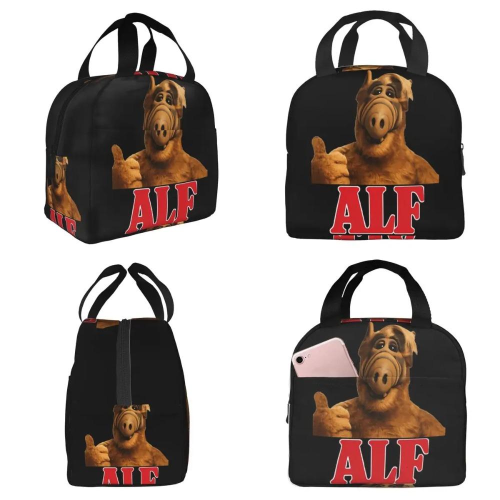 Alf Gordon Shumway Thumbs Up Tv Sitcoms Insulated Lunch Bag Cooler Thermal Food Box Tote Leakproof Lunch Boxes Container