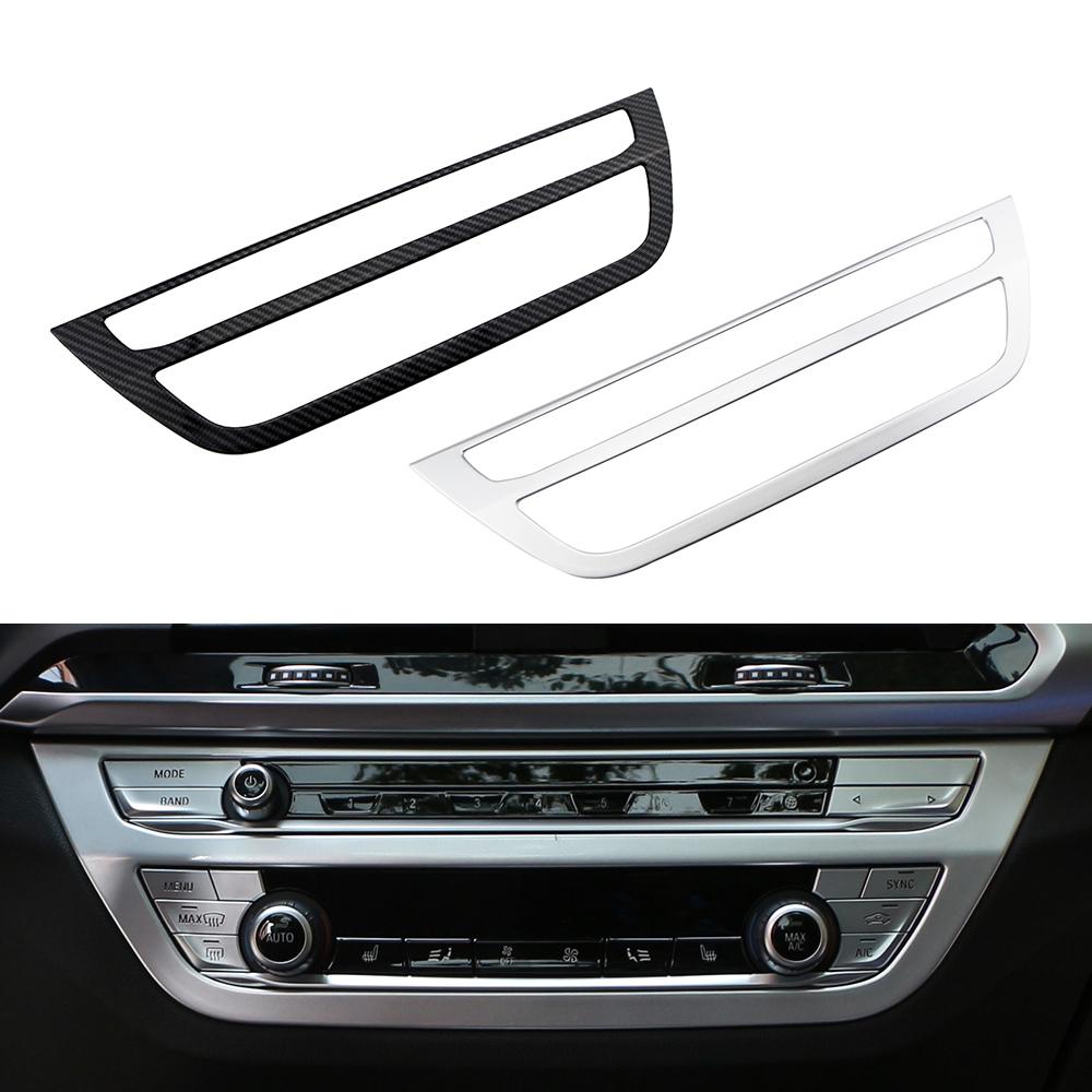 Car AC Button Switch Panel Cover for BMW X3 G01 2018 - 2021 X4 G02 2018 - 2021 Air Conditionin Panel Frame Sticker Accessories