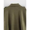 Spring Autumn Suede Feel Textured Collar Zip Button Pilots Coat For Women Fashionable And Comfortable Jacket Outerwear