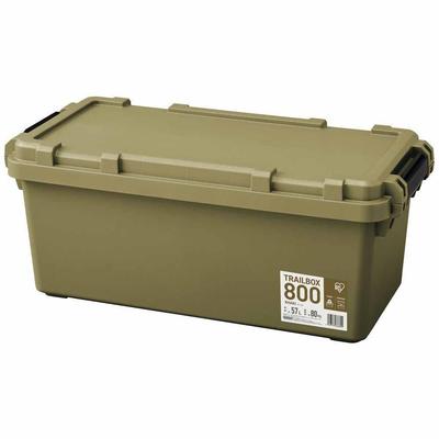 Iris Ohyama Storage Box Container Storage Case Camping Equipment Outdoor Storage TRAILBOX 800 57L Khaki TRB-800