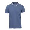 Men's Short-sleeved Polo Shirt with Logo and Piping BILL TORNADE