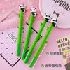 Bamboo Panda Neutral Pen for Students - Cute Panda Cartoon Design, Black, High-Quality Silicone, Prize Ballpoint Pen