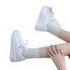 New board shoes retro white tie-up thick-soled college sports little white shoes women