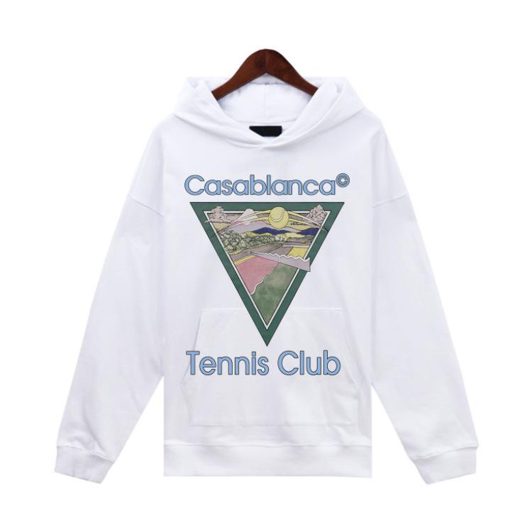 Unisex Trendy European & American Loopback Hooded Sweatshirts - Autumn/Winter, Featuring Loose Casablanca Style