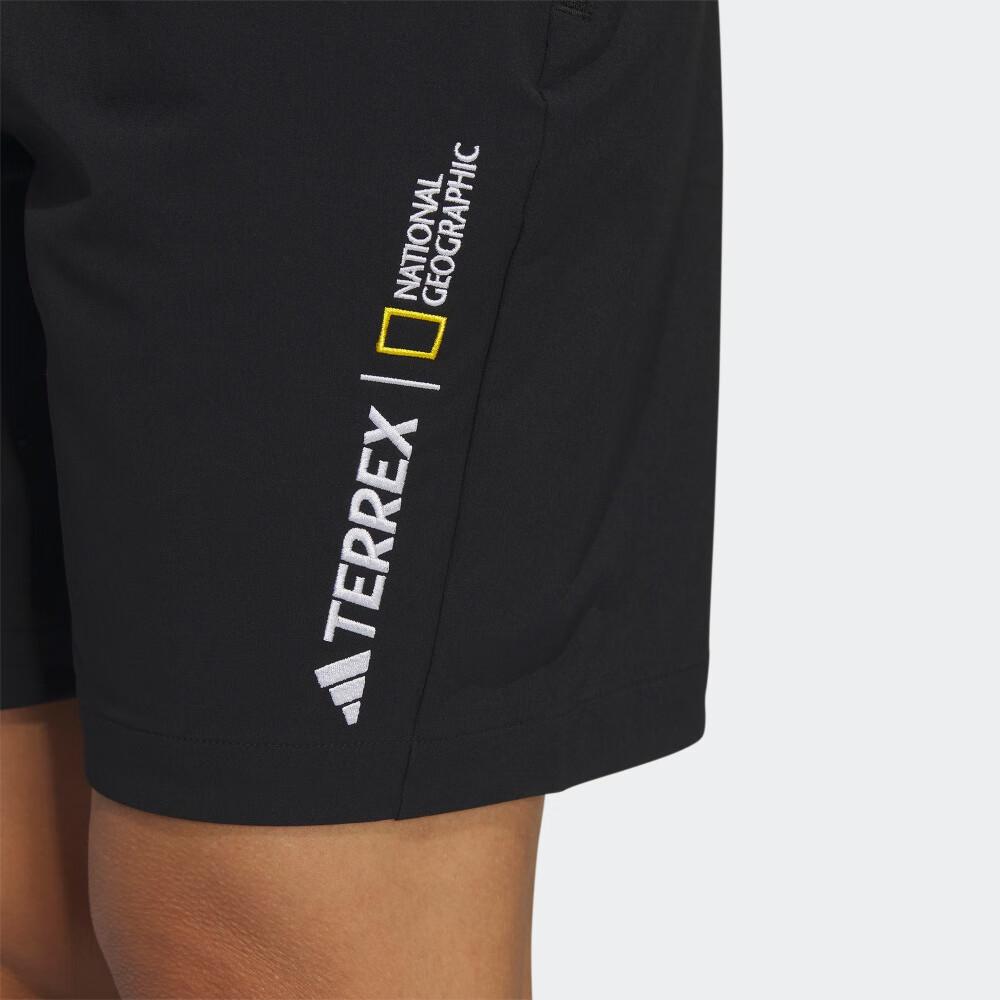 adidas X Collaboration National Geographic Short de Sport d'Extérieur Coupe-Vent pour Femmes Noir HY4696