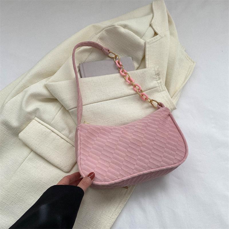 

Shangxin 2025 Spring and Summer Women s Bag Fashion Underarm Bag New Candy Color Women s Shoulder Bag Temperament Commuter Bag розовый