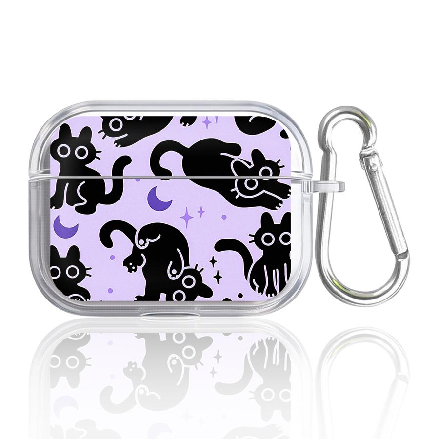 Cute Cat Lovely Clear Earphone Cases Cover Case For Airpods 3 2 1 Pro Pro3 Pro2 4