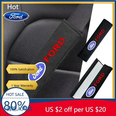 Car Sticker 2026 For Ford 2PCS Car Interior Kit Seat Belt Shoulder Protection For Ford Focus 2 3 1 Fiesta MK1 MK2 MK3 MK7 Fusion