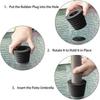 Cono De Paraguas De 38Mm Anillos De Cuña Enchufe Orificio De Mesa De Patio Soporte De Base