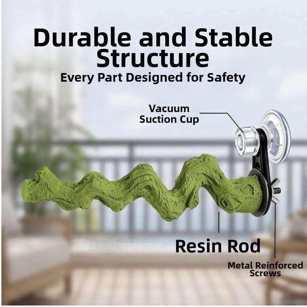 Suction Cup/Screw Fixation Paw Grinding Stick Parakeets Cockatiels Lovebirds