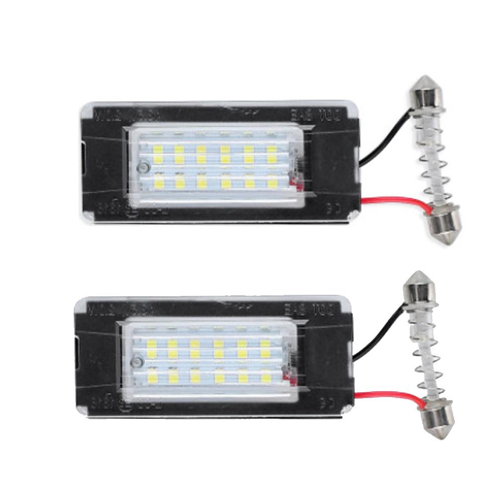 1/2pcs Car LED Number Plate Light Mini Cooper R56 R57 R58 R59 Canbus Error Free License Plate Lamp Plug and Play 6000K White