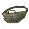 Waist Bag Lightweight Water Proof Oxford Cloth Sling Bag with Adjustable Strap for Outdoor Hiking Running Green