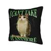 Funny Meowl I Can't Take it Anymore Cat Owl Pillowcase Double-sided Printing Cushion Cover Gift  Throw Pillow Case Cover