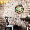 Vintage Tin Sign 8x8 Floral Bird Wall Art, Rustic Metal Decor for Kitchen Bar Cafe