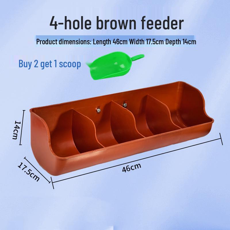 

Thickened Rectangular Plastic Piglet Feeding Trough for Farrowing Crate Nursery