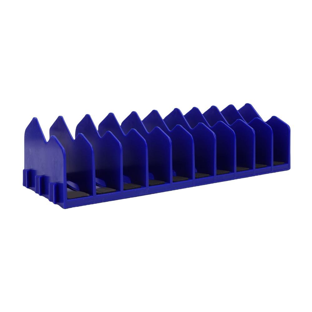 4pcs 10 Slot Pliers Organizer Rack Blue Tool Organizer Rack Non-Slip Pliers Holder Tool Box Drawer