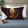 B-BillieS Singer E-EilishS Quick-Dry Polyester Pillowcase For Adult Women, Anti-Oil, Non-Slip, Sweat-Absorbent, Home Use