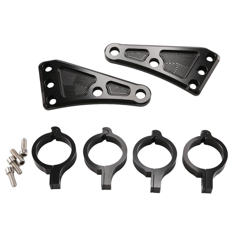 

41MM Motorcycle Headlight Mount Bracket CNC Aluminum Alloy Black For Honda Suzuki Fork Tubes M10 Bolt Hole-A87Q чорний