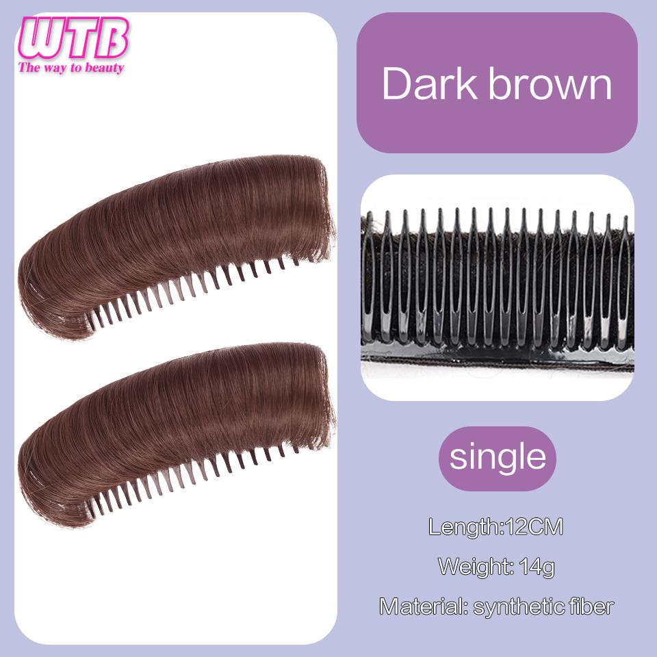 

WTB подушка для парика, стабильная, удобная, высокотемпературная волокнистая вставка, расческа, невидимая пушистая подушечка для волос для женщин