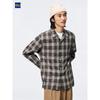 Uniqlo Gu Texture Open Collar Check Shirt