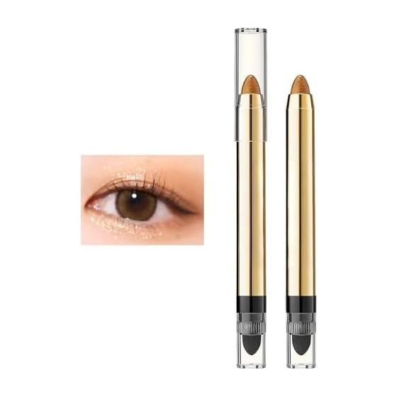 2026 [Popular on TikTok] Eyeshadow Pencil Glitter Eyeshadow Stick Crayon Shading Optical Eyeshadow Tear Bag Eyeshadow Pen Waterproof Highlight