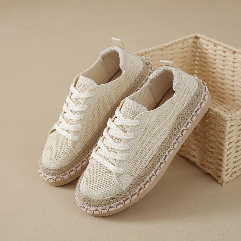 Mesh women's loafers, old Beijing cloth shoes, women's summer thin casual versatile flat-bottomed lazy fisherman shoes