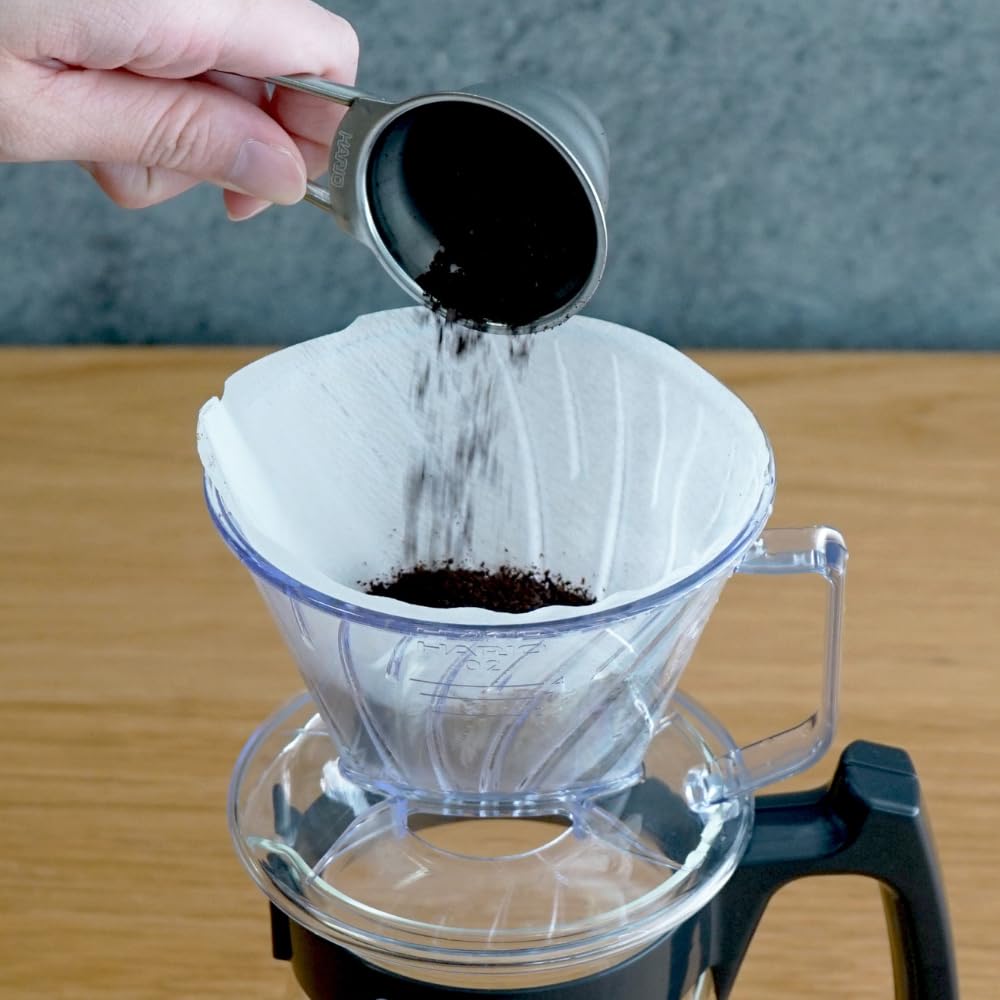 HARIO Trapezförmige Kaffeefilter 160 Stück x 4 Hergestellt aus FSC 02 W Filter, 1-4 Tassen, (40 Sätze), Japan, zertifiziert, Papier, Weiß, PEF-02-40W-4S-AZ+