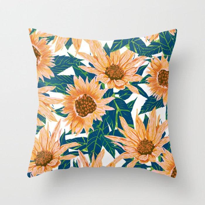 Funda De Cojín De Girasol Para Sof, Almohada De Verano, Decoracin Del Hogar, Coche Y Oficina