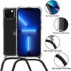 Coque Bandoulère - E.F.CONNECTION - pour iPhone 13 Pro - Souple - Transparent - Cordon Réglable