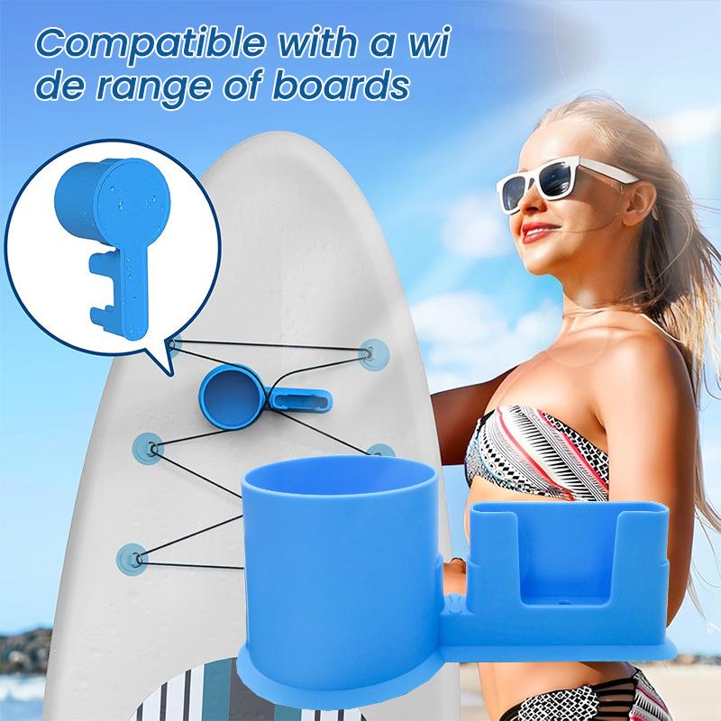 1pcs 2-In-1 Stand-Up Paddleboard Storage Rack With Functions Of Stand-Up Surfboard Phone Cup Holder Suitable For Canoe Kayaks