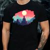Men's T-Shirt Buddha Motif Cotton Size S To 5XL