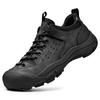 Fashion Men's Hiking Shoes Outdoor Anti Slip Luxury Man Leisure Climbing Shoes Genuine Leather Thick Bottom Fashion Jogging Mens Shoes