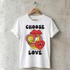 Choose Love Heart Lips T-Shirt | Retro Rainbow Psychedelic Groovy Tee