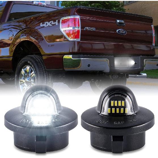 Gempro License Plate Light Assembly LED Tag Lamp Replacement for Ford F150 F250 F350 F450 F550 Superduty Bronco Excursion Ranger Expedition Explorer