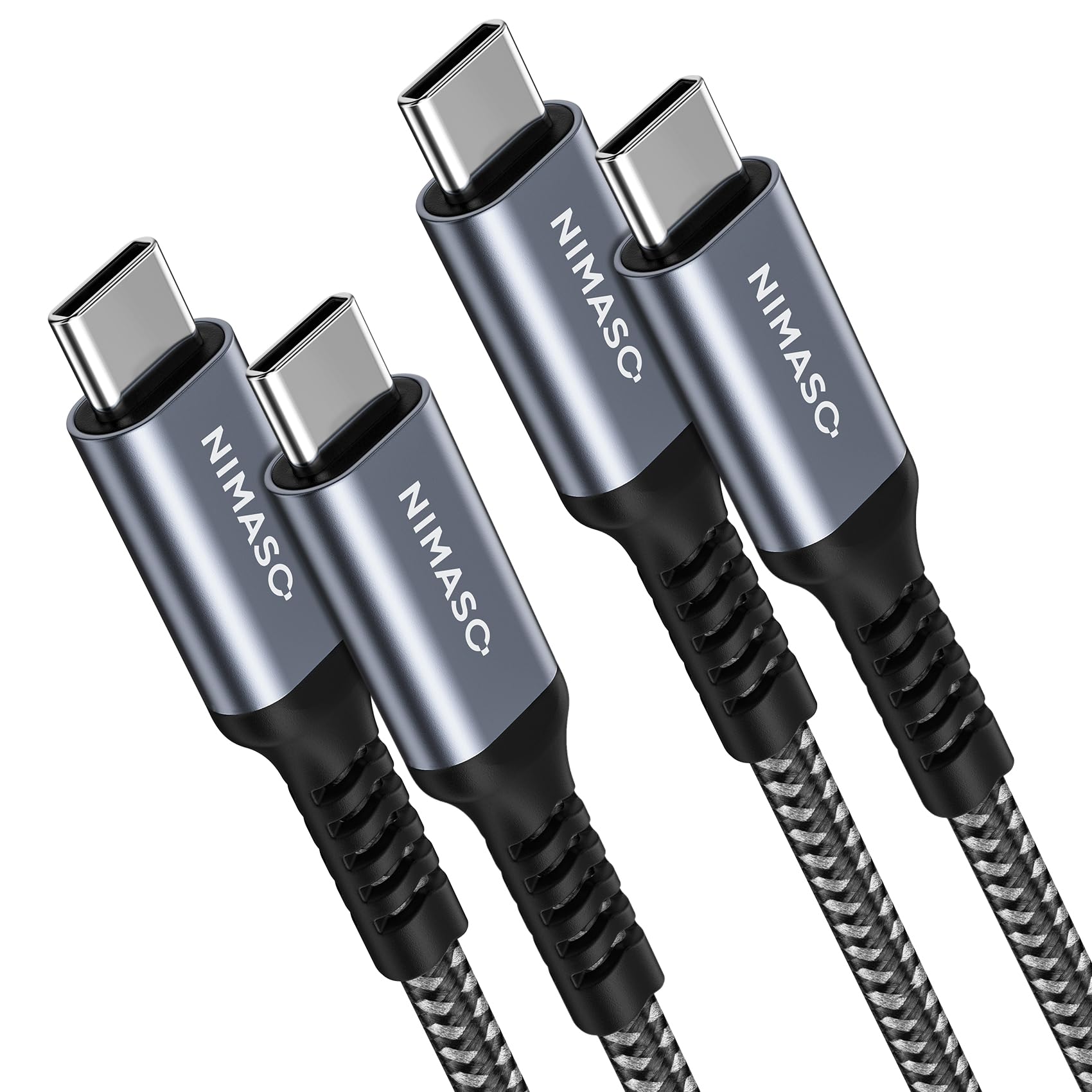

NIMASO USB C - Type C Cable PD совместимый 60 Вт быстрый iPad mini6 iPad совместим с такими моделями, как Sony и Pixel NCA22A432 [Набор 2] C/Type