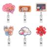 Customizable Retractable Badge Reels Clip with Acrylic Face and Clear Snap Strap for Staff Badges In Office and Retail Work