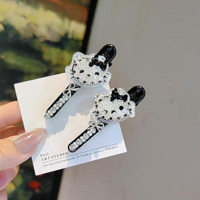 Heavy Duty Cute KT Cat Diamond Hair Clip for Women and Girls – Bangs & Frizzy Hair Organizer